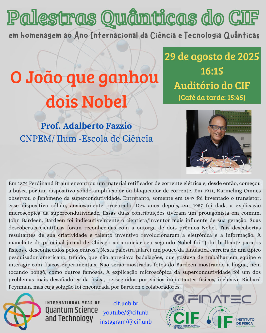 Palestras Quânticas do CIF